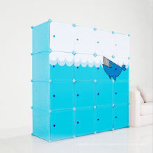 Fashionable Plastic Fish Design DIY Storage Cabinets for Home/Bedroom (ZH006)